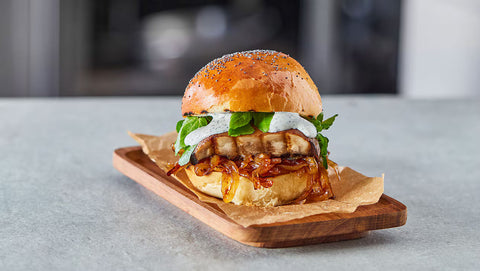 Burger με Ψητά Μανιτάρια & Dressing Τρούφας