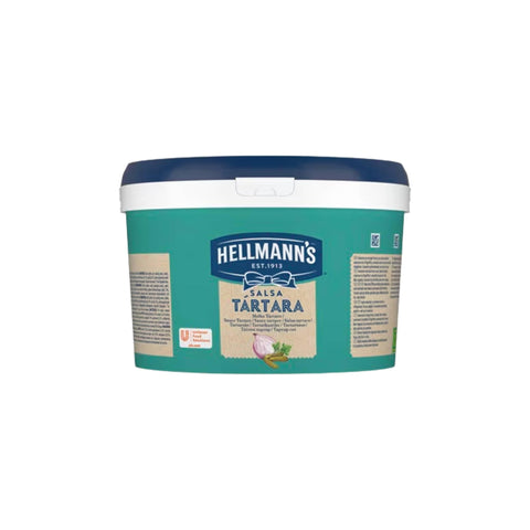 Hellmann’s Σάλτσα Ταρτάρ 3L επαγγελματική σάλτσα με αγγουράκι και κάπαρη για ψάρια και θαλασσινά