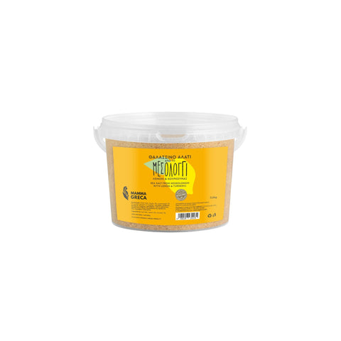 Mama Greca Αλάτι Μεσολογγίου με Λεμόνι & Κουρκουμά 2,5 kg. | Trofodotiki